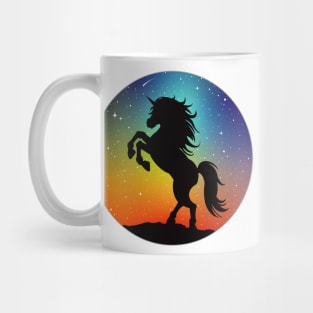 Unicorn Under the Night Sky Mug